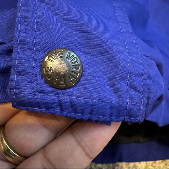 The North Face Jacket Mens Large Blue Black Hooded Full Zip Long Sleeve - Picture 10 of 13